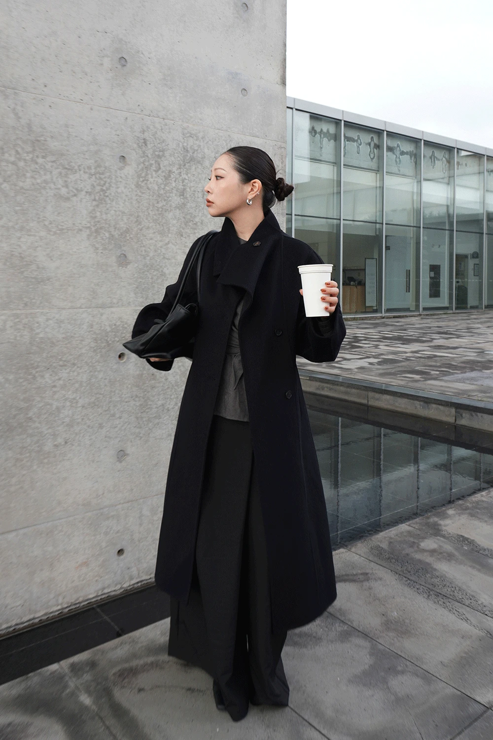 [핸드메이드] 터틀 롱 코트