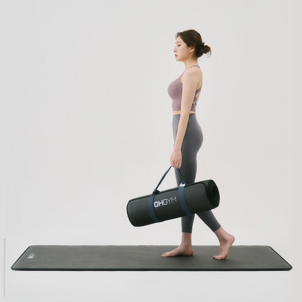 오짐 NBR 스탠다드/와이드 프리미엄 양면 요가매트 15MM 두꺼운 홈트매트(가방포함)