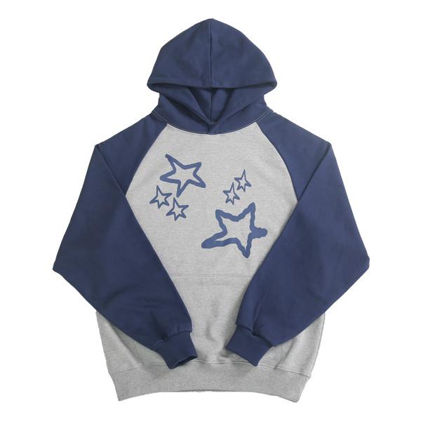 Brush stars hoodie ( NAVY )