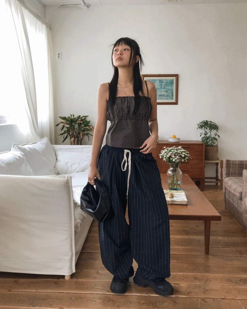 [MD PICK!] LINEN STRIPE BANDING PT (UNISEX)