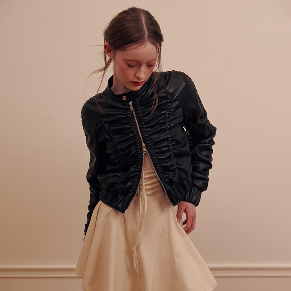 ADAGIO LEATHER JACKET black