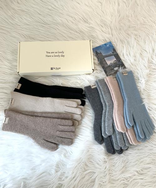 세인트스코트 우산(SAINT SCOTT UMBRELLA)  핑거홀 핑거프리 울 니트 터치 장갑 + 선물케이스 - 사이즈 & 후기 | 무신사
