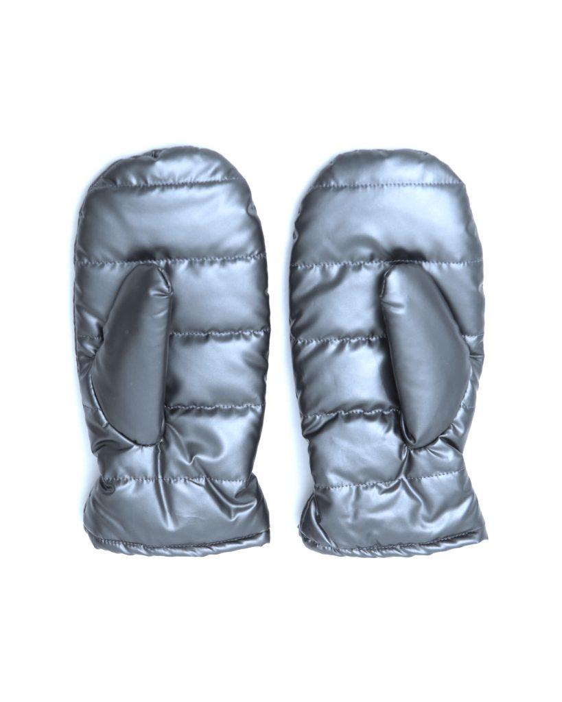 ENRICO COVERI METALLIC PUFFER GLOVES - Anemonia