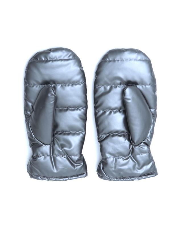 ENRICO COVERI METALLIC PUFFER GLOVES - Anemonia