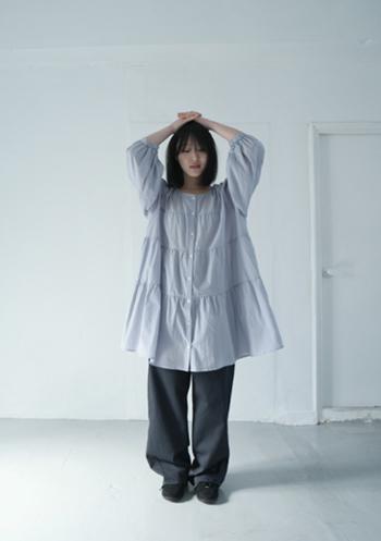 flare cancan blouse (2c)