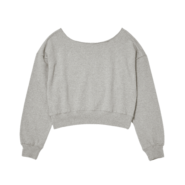 Relaxed-fit Off Shoulder Sweatshirts(Melange Gray)