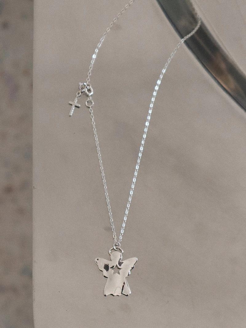 OudStudio - Angel Ornament Necklace_Silver