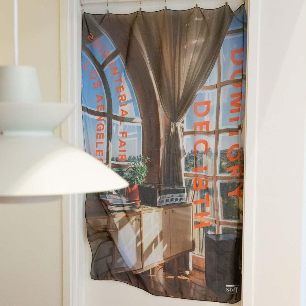 패브릭 쉬폰 포스터 Domitory 바란스 커튼