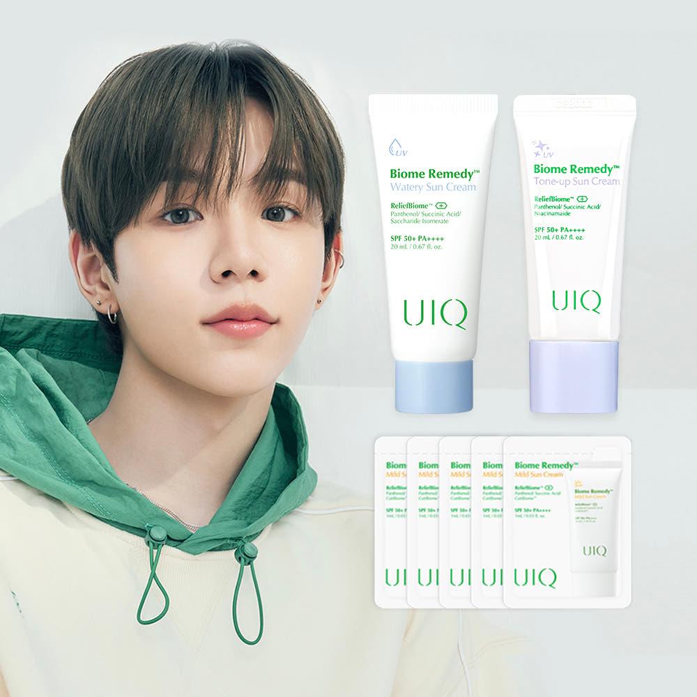 유이크 바이옴 레미디 선크림 20ml 2종(수분 선크림 20ml + 톤업 선크림 20ml) 