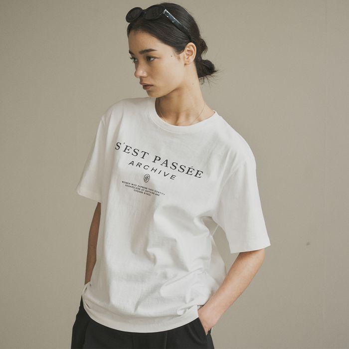 SITP5133 아카이브 나염 반팔티_Ivory