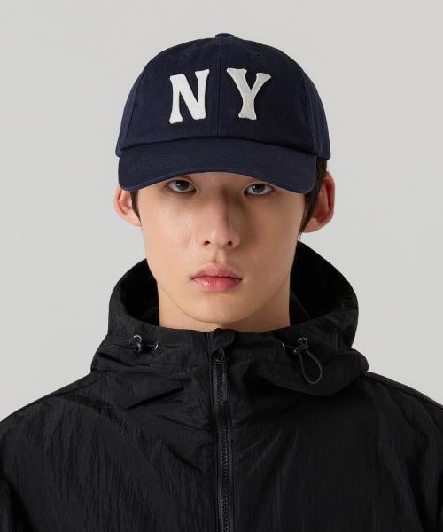 NY 아플리케 볼캡 Navy