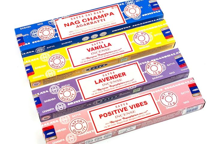 (공식수입) 사티아 나그참파 인센스스틱 15g 38종 모음/방갈로르,뭄바이 제조