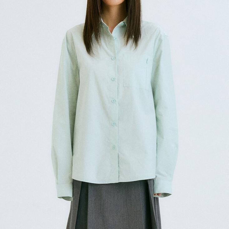 [2차입고] OVERSIZED POCKETS SHIRT / ICE MINT