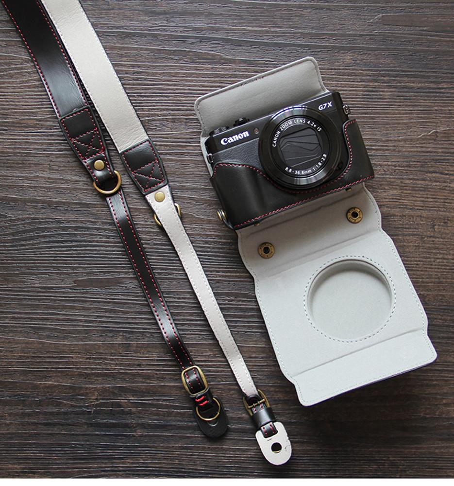 캐논 g7x mark 2 mark 3 가죽 케이스 넥스트랩 파우치
