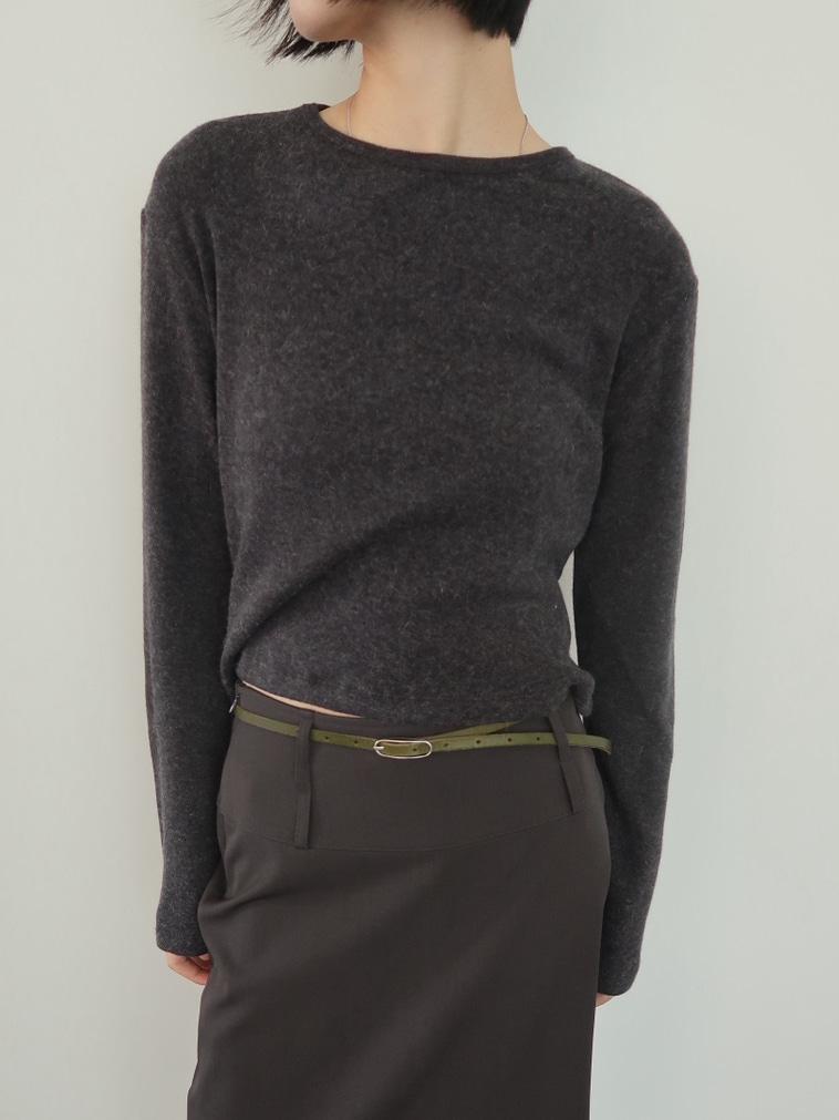 ANGORA BLEND CROP KNIT