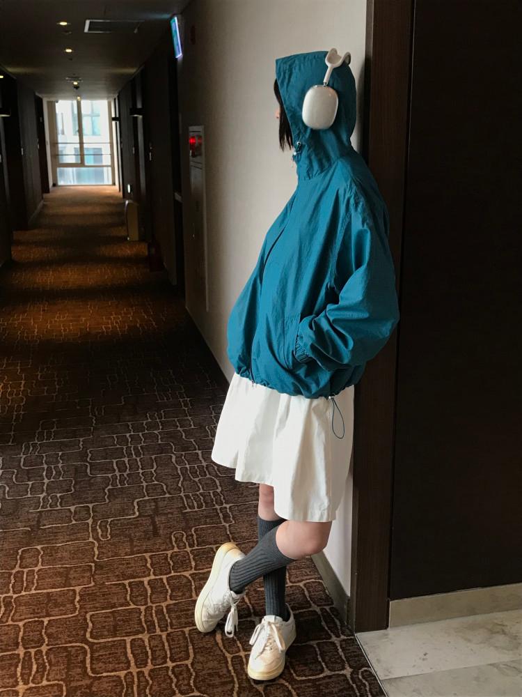 Layer hood windbreaker jumper 레이어 후드 윈드브레이커 점퍼