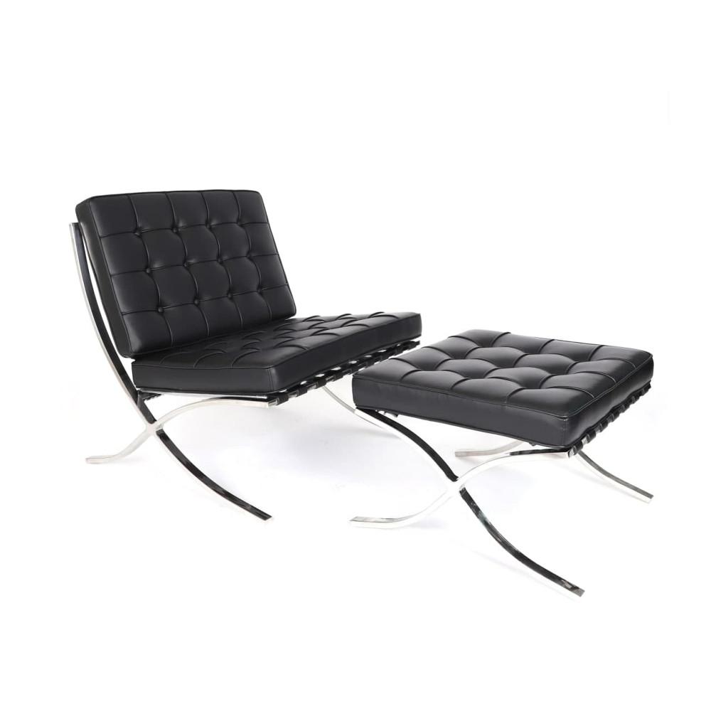 바르셀로나 체어 라운지 안락 의자 1인 소파 오토만 스툴 barcelona chair