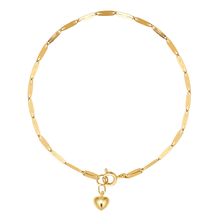 14k 18k 하트통통 글리터체인 팔찌