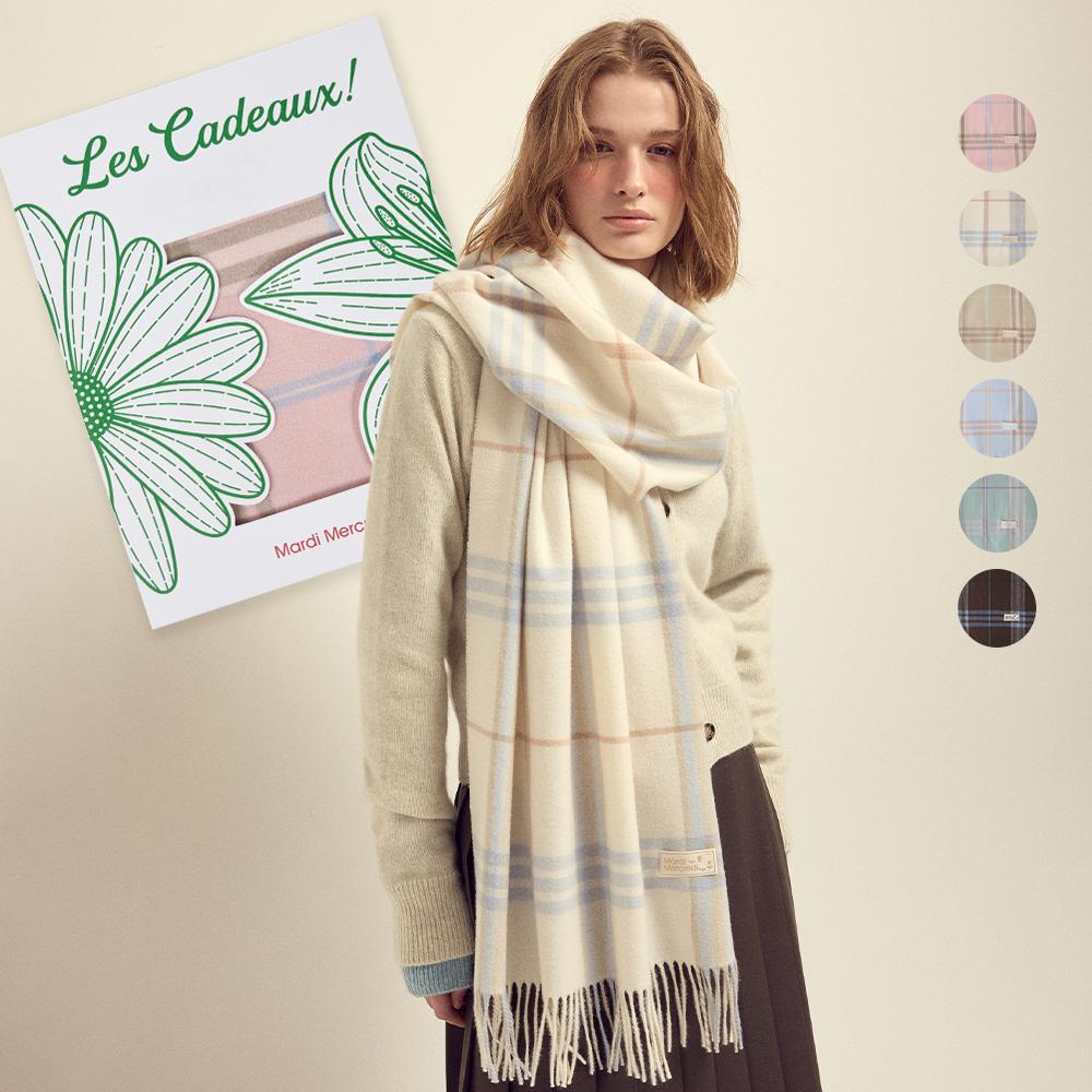 [단독] WOOL MUFFLER CHECK_6COLORS