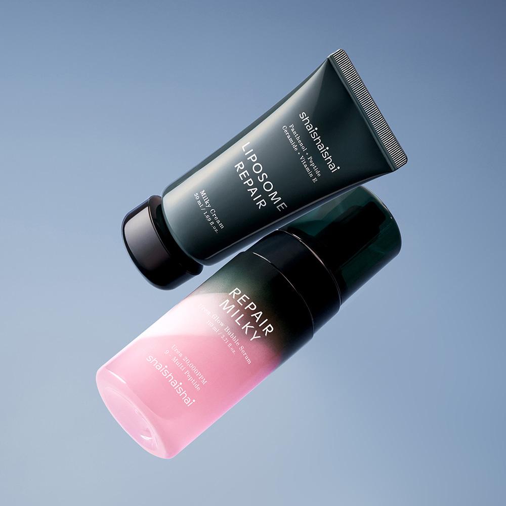 [1+1] 리페어 밀키 버블 세럼 & 밀키 크림 세트