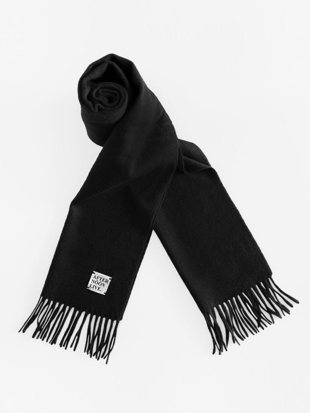 Afternoonlive Wool Muffler (Black)
