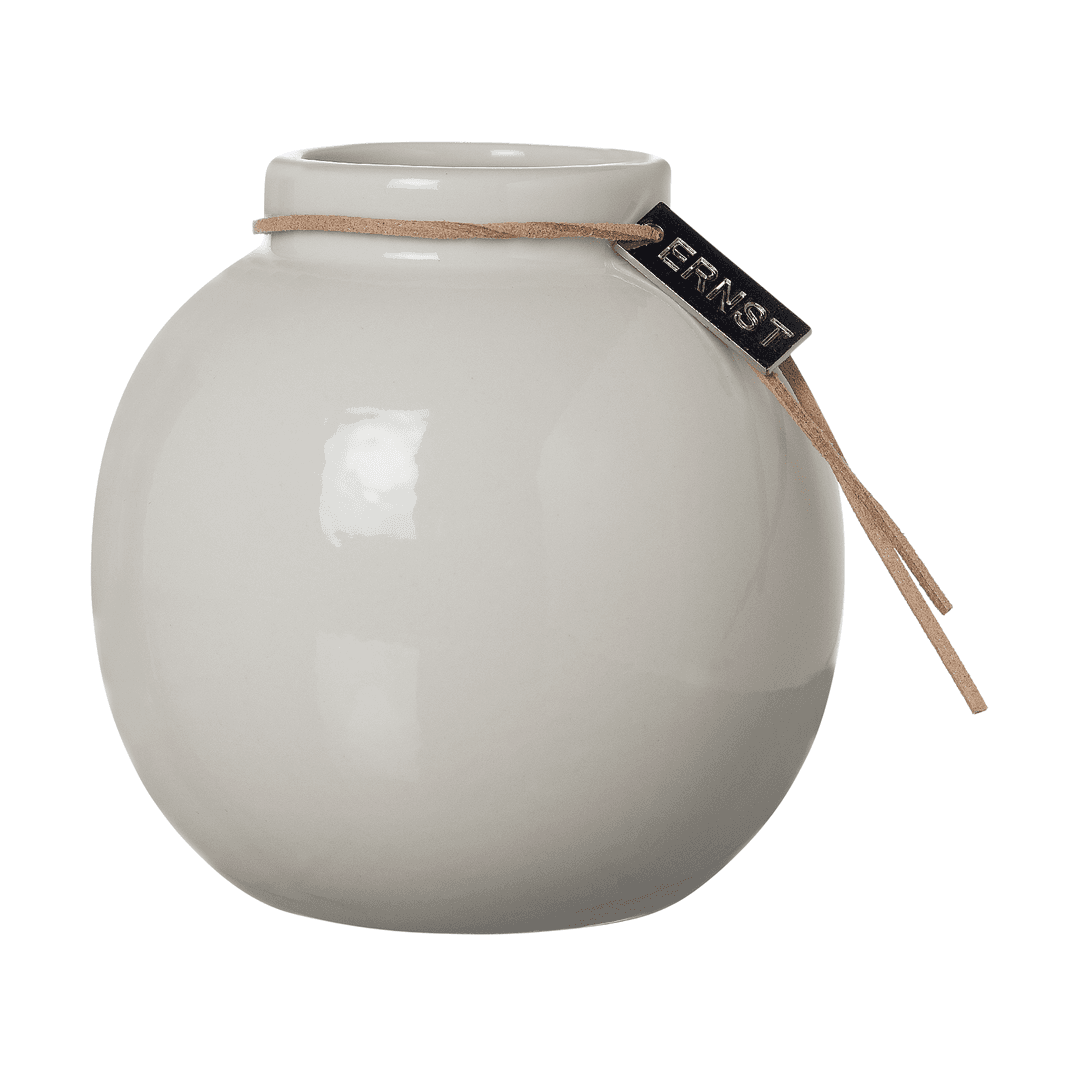 Ernst glazed 화병 white, Ø10 cm