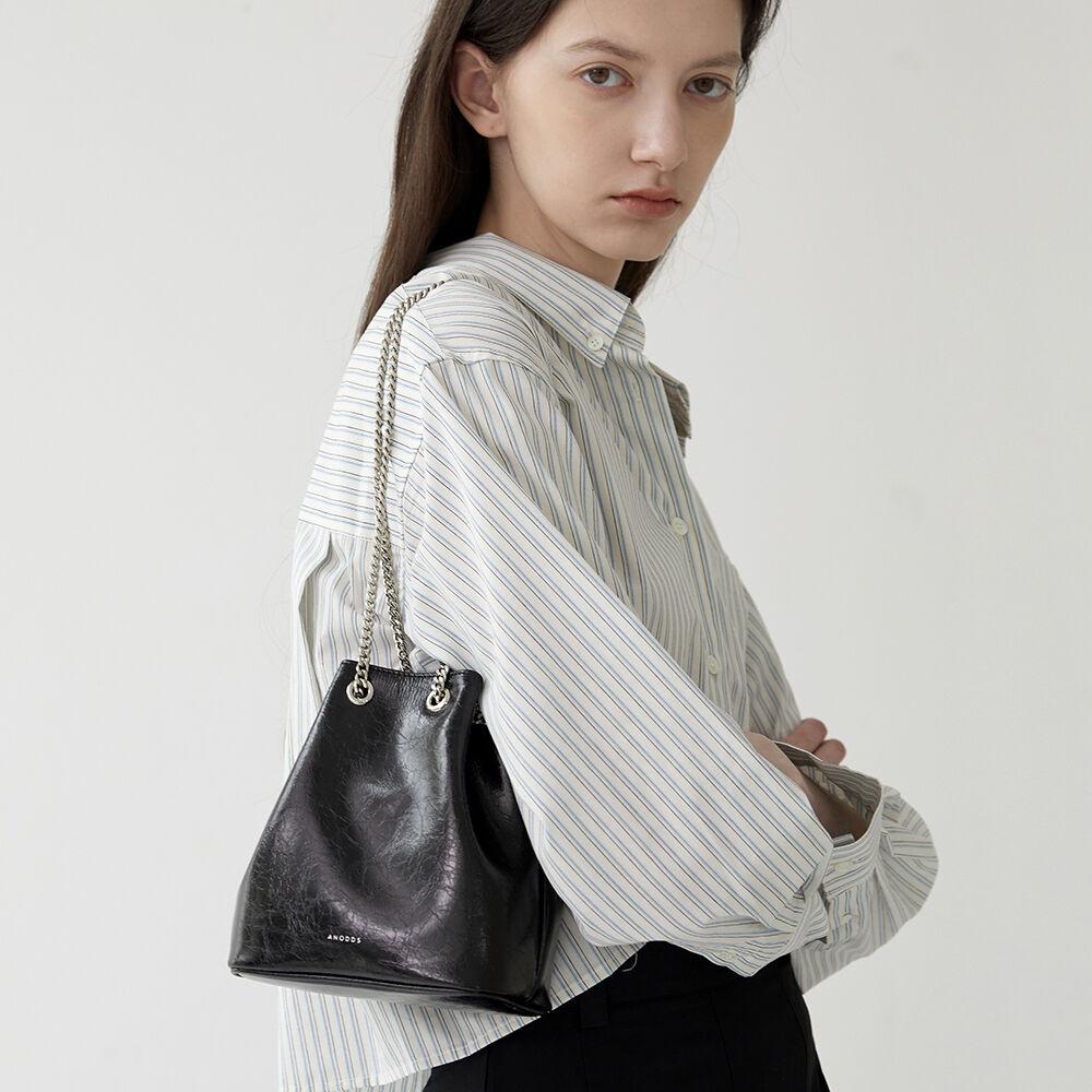TIWI chain leather bucket bag 6 color