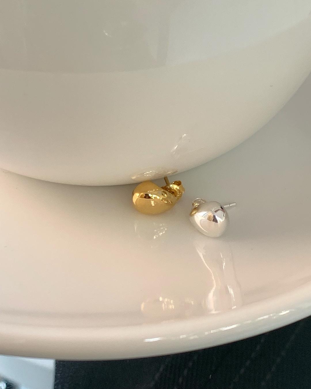 (silver925) Tears earrings