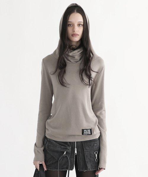 Pure 드레이프 후드 이지핏 - 오트