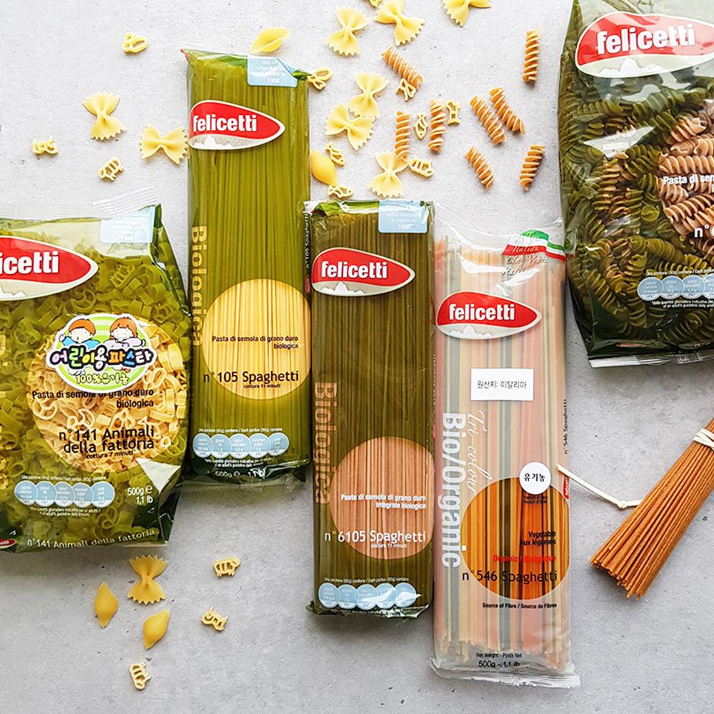 펠리체티 유기농 통밀 스파게티면 / 파스타 500g [원산지:이탈리아]