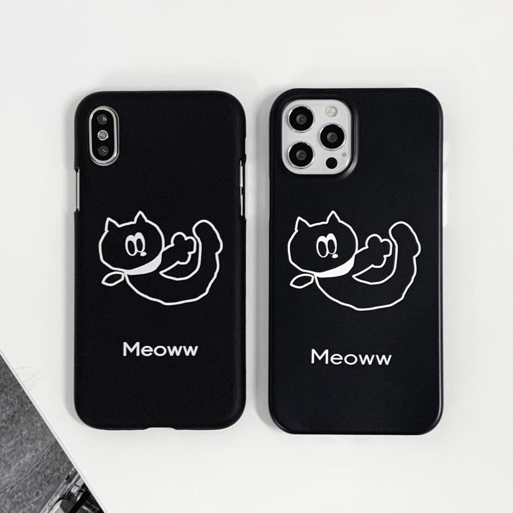 molly cat black case (silicone, hard)