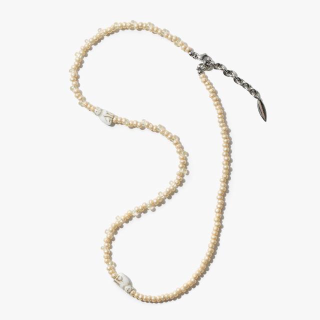 White Cat Twins Necklace