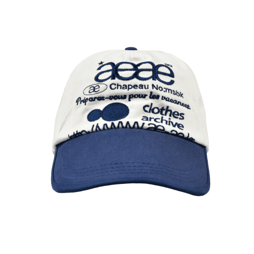 WEB LOGO TWO TONE BALL CAP - [WHITE/BLUE]