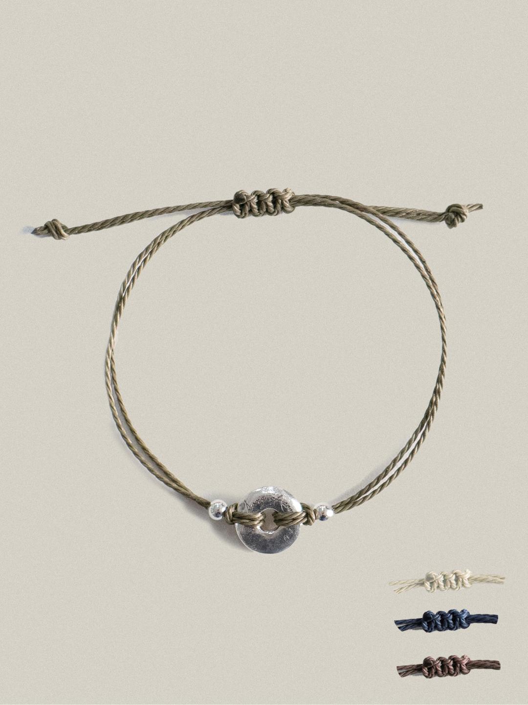 Family Pendant Wax Thread Bracelet (4COLORS)