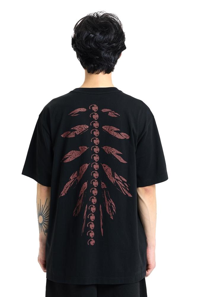 Leaves Bone Short Sleeve (Black)
