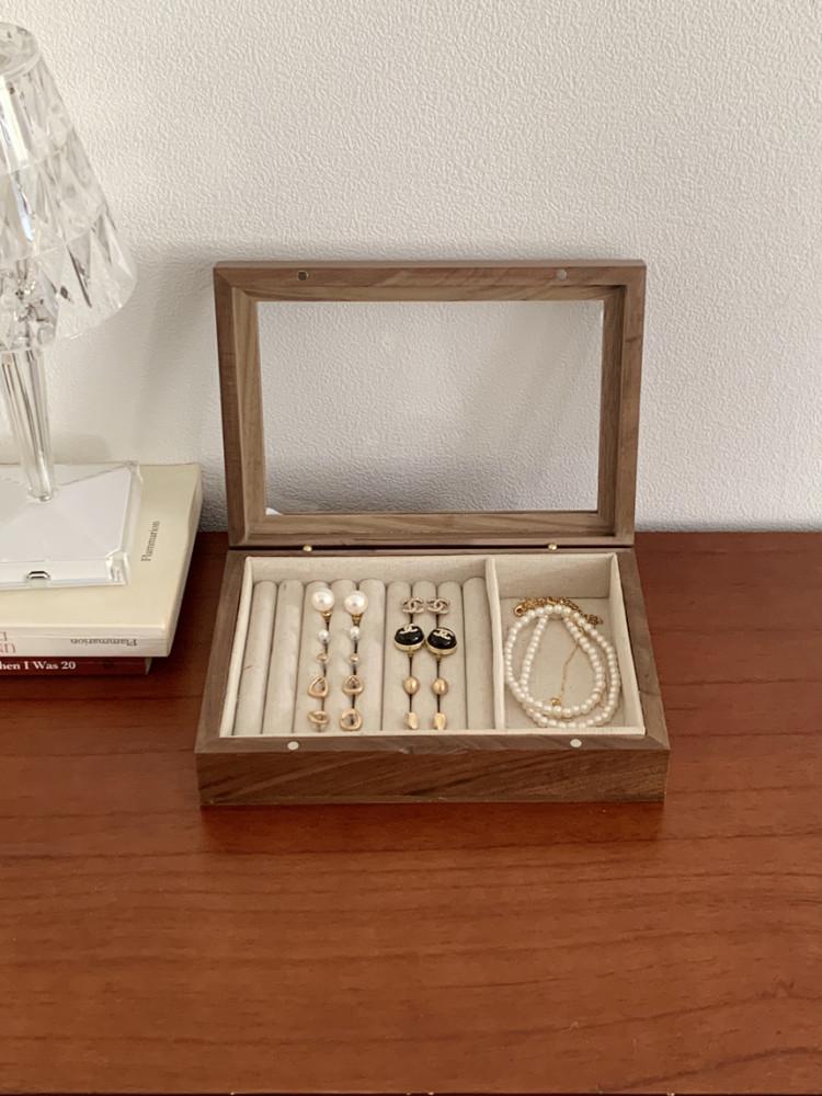 (7월중 입고예정) 네츄얼 우드 악세사리 보관함 케이스