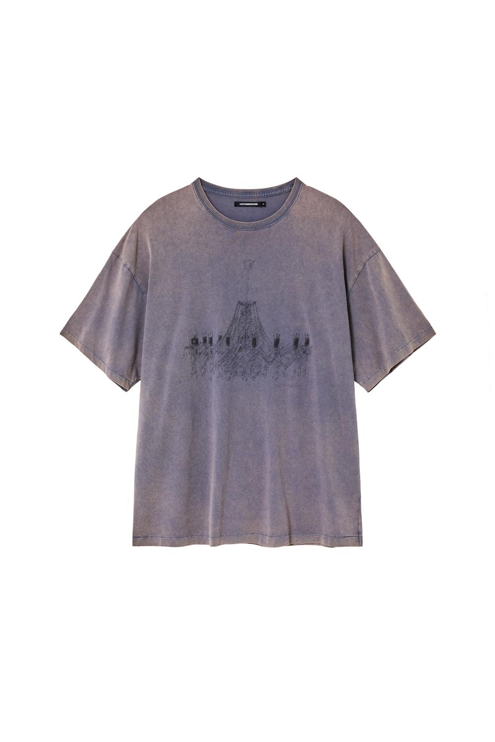 Chandelier Tee Bleached Blue