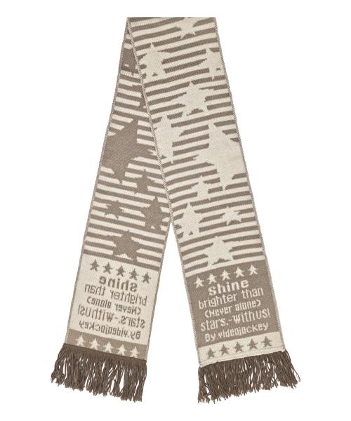 스트라이프 스타 머플러 [크림]