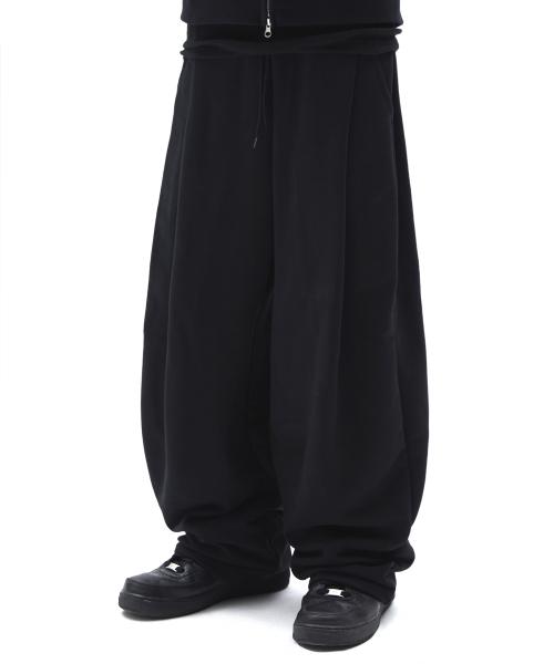 TWO TUCK LONG PANTS [BLACK]
