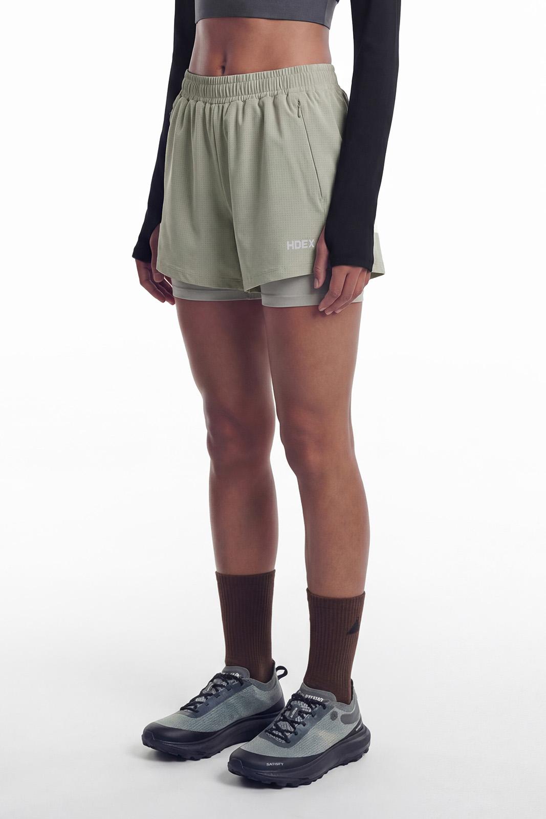 우먼스 투인원 벨로 라이트 쇼츠 (Ash Beige)