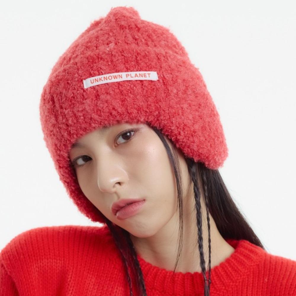 [언노운플라넷] 플라넷 이어캡 비니 레드_PLANET EARCAP BEANUE RED
