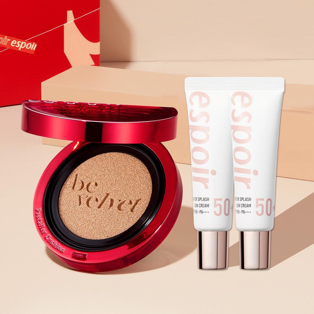 에스쁘아 프로 테일러 비 벨벳 커버 쿠션 SPF34 PA++  13g + 워터 스플래쉬 선크림 20ml x 2 증정(12,000원 상당)