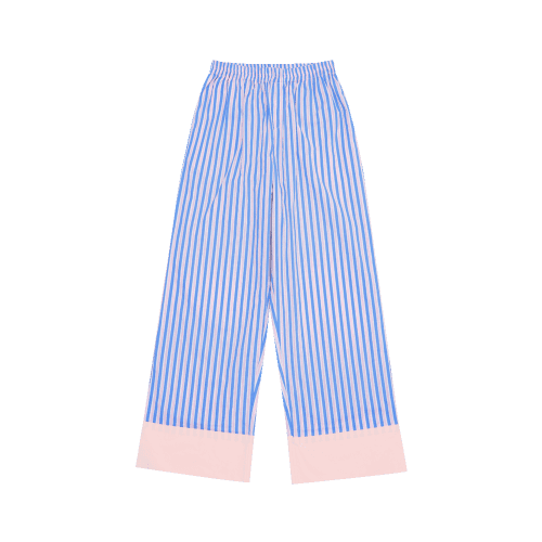 Blue Pink Stripe Pants