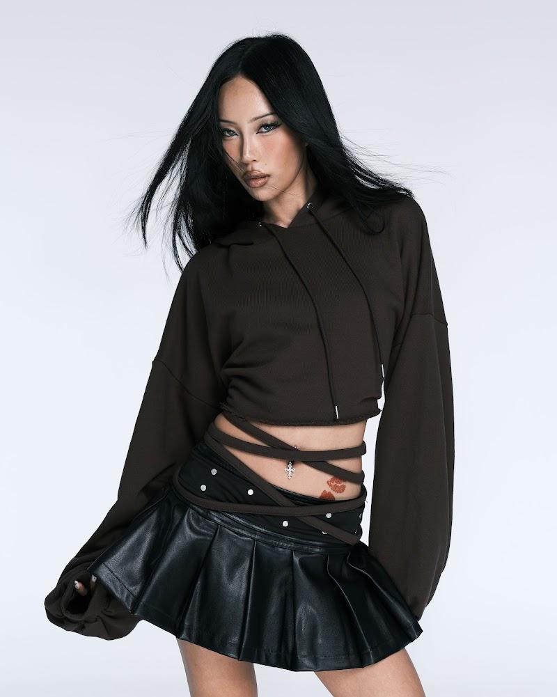 MOCHA backless hoodie SALE