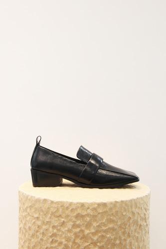 Louis Loafers Leather Black 4cm heels