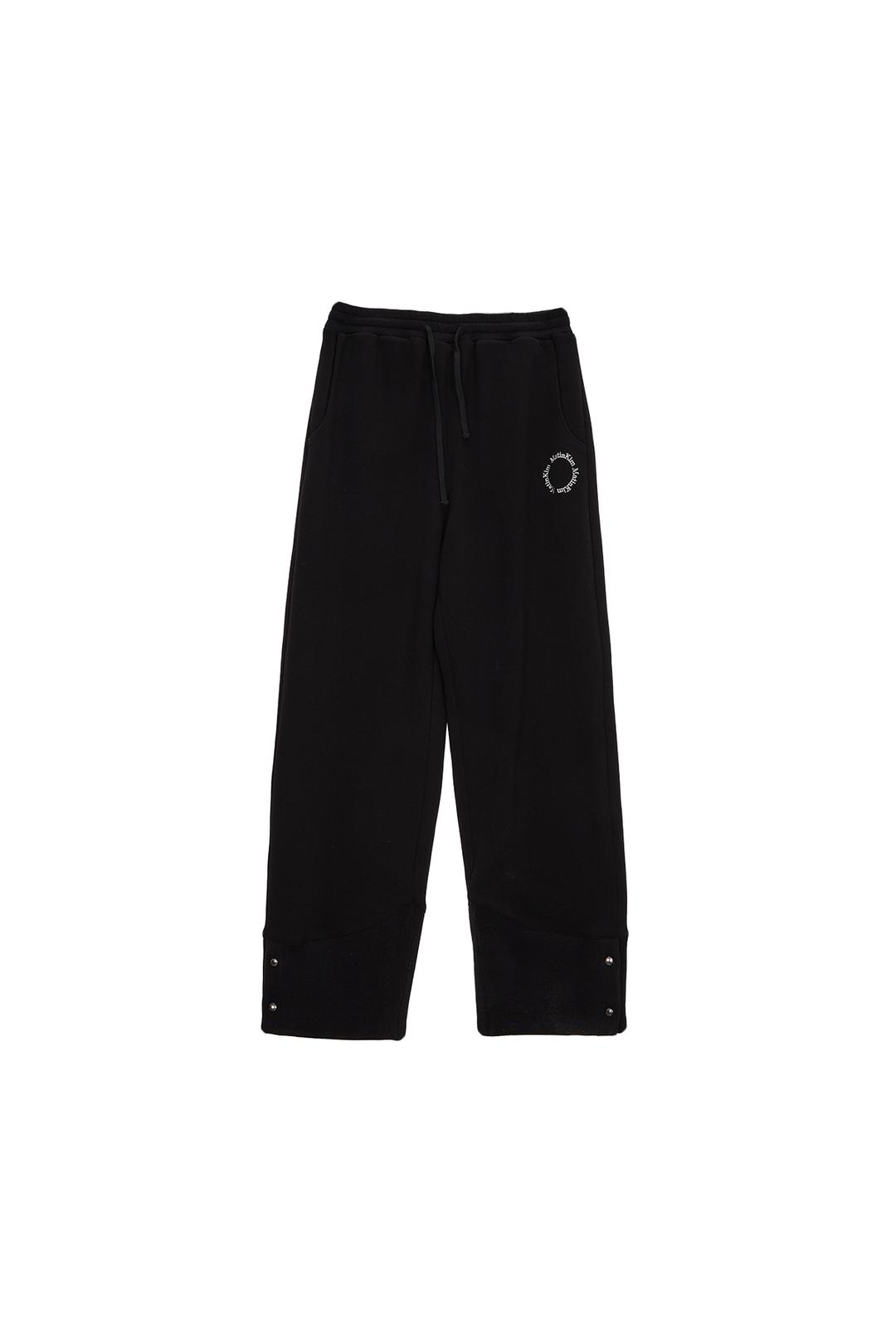 TURN UP DETAIL SWEATPANTS IN BLACK