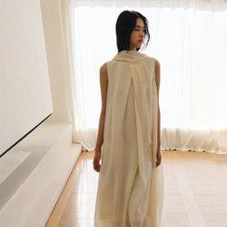 Cecil Scarf Dress Ecru