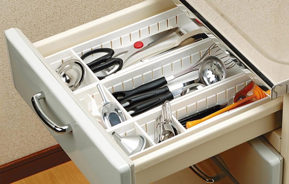 이노마타 주방 싱크대 책상 서랍 수저 조리도구 정리 트레이