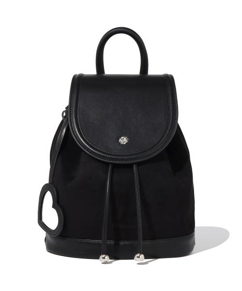 커버낫 우먼(COVERNAT WOMAN)  클로버하트 클래식 스웨이드 백팩 블랙 - 사이즈 & 후기 | 무신사