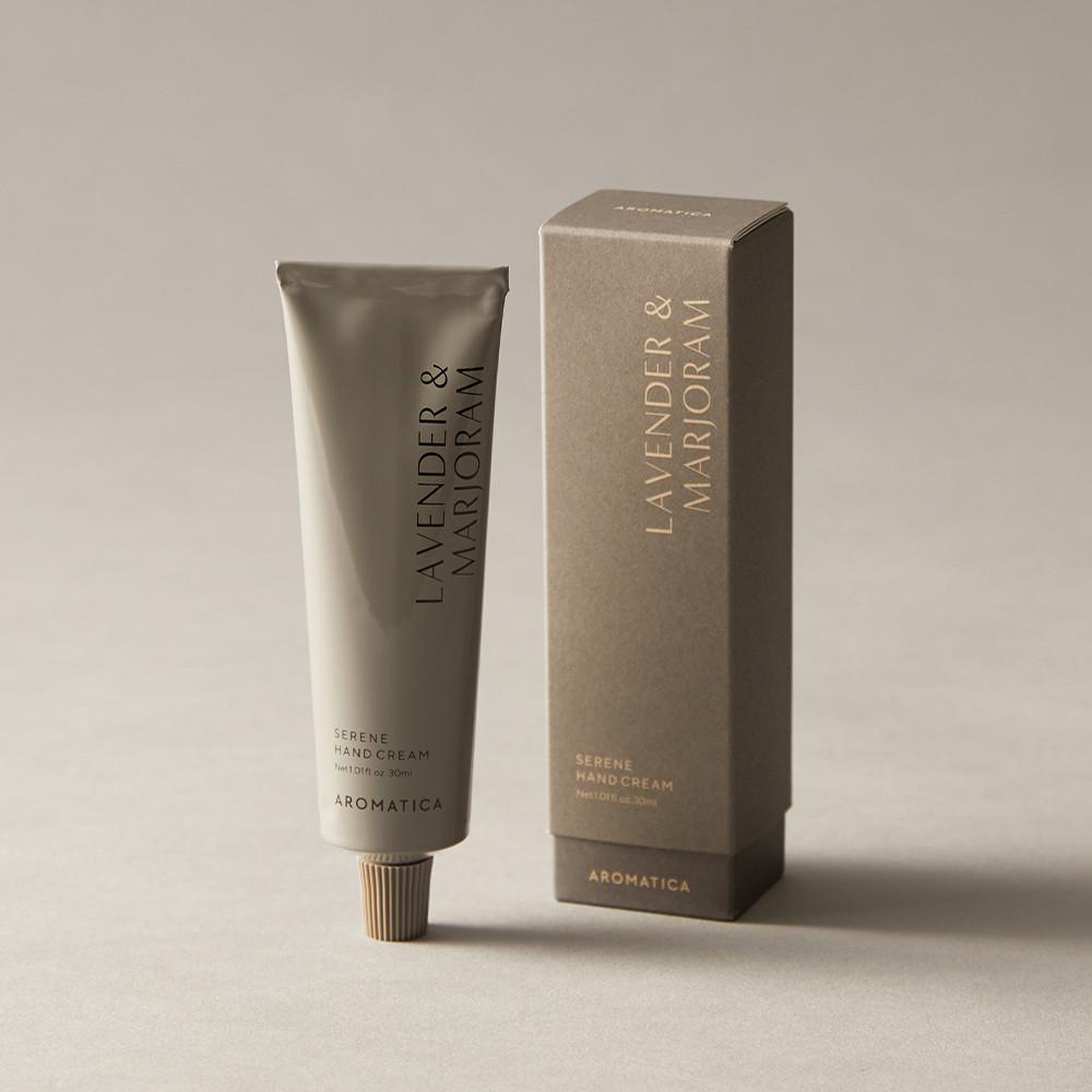 아로마티카 서렌 핸드크림 라벤더 & 마조람 30ML 고보습 미니 핸드 로션 케어 선물